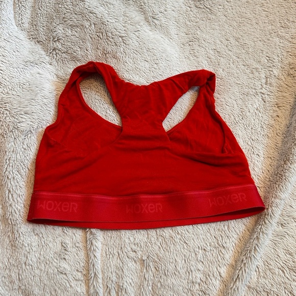 Red Racerback Sports Bra - Picture 2 of 2
